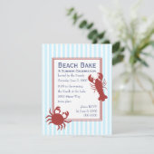 de Lobster en de krab Kaart (Staand voorkant)