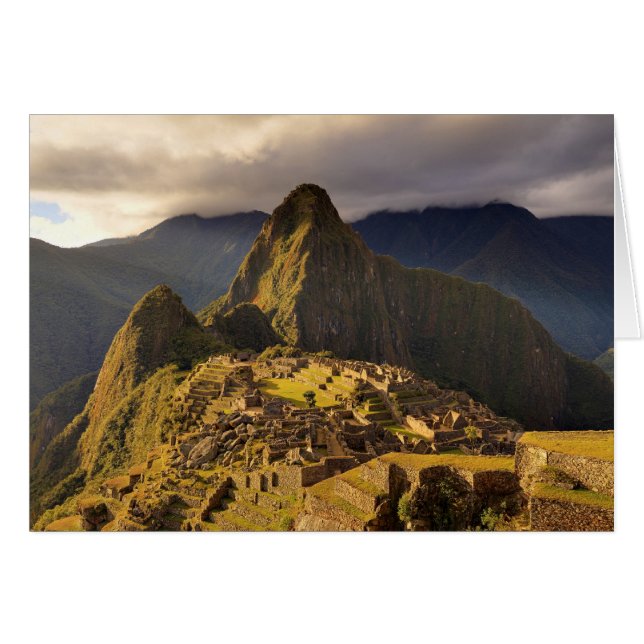 De locatie Machu Picchu nabij Cusco in Peru (Voorkant Horizontaal)