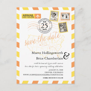 De locatie van Colorado Florida Airmail bewaart de Aankondigingskaart