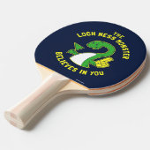 De Loch Ness Monster gelooft in jou Tafeltennisbatje (Voorkant Gekanteld)