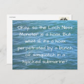 De Loch Ness Monster is nu een hoax? Briefkaart (Voorkant / Achterkant)