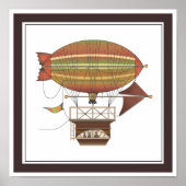 De Locke Hackney Airship Flying Machine Poster (Voorkant)