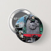 De Locomotief van de stoom, Goolwa, Zuid-Australië Ronde Button 5,7 Cm (Voorkant /achterkant)