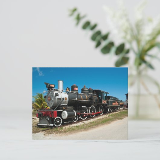 De Locomotief van de Stoom van Baldwin Briefkaart (Staand voorkant)