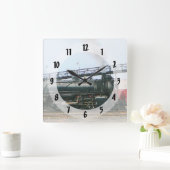 De Locomotief van de stoom Vierkante Klok (Huis)