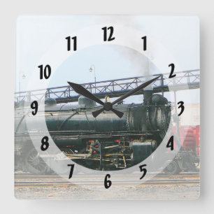 De Locomotief van de stoom Vierkante Klok