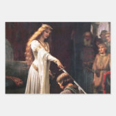 De lofzang - Middeleeuws schilderij van Edmund Bla Inpakpapier Vel (Voorkant 2)