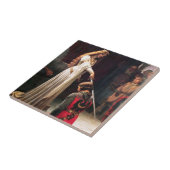 De lofzang - Middeleeuws schilderij van Edmund Bla Tegeltje (Zijkant)