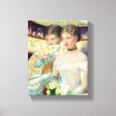 De Loge van Mary Cassatt Canvas Afdruk (Voorkant)