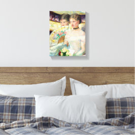 De Loge van Mary Cassatt Canvas Afdruk
