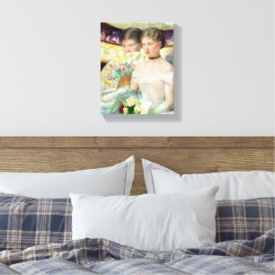 De Loge van Mary Cassatt Canvas Afdruk