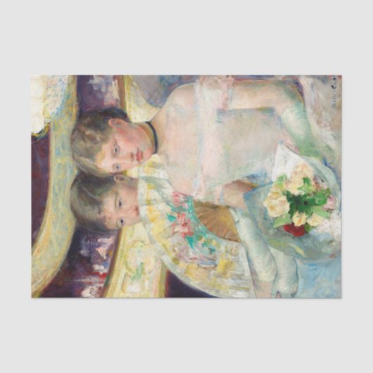 De Loge van Mary Cassatt Tissuepapier (Voorkant)