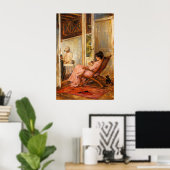 De Loggia van John William Waterhouse Poster (Thuiskantoor)