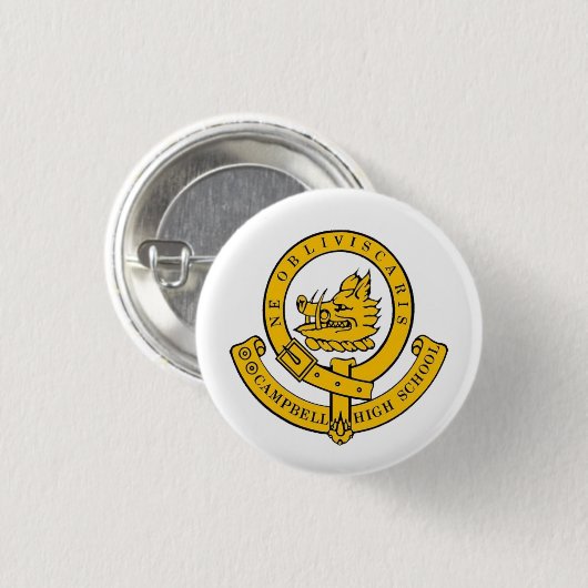 De Logo badge Ronde Button 3,2 Cm (Voorkant /achterkant)