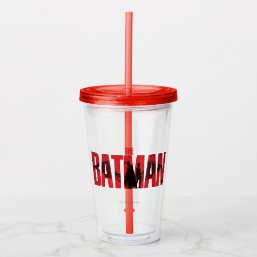 De Logo Batman en Catoman Acryl Drinkbeker (Voorkant)