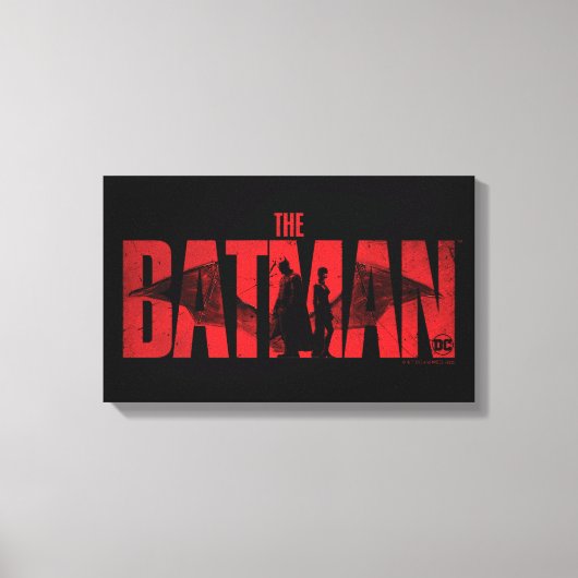 De Logo Batman en Catoman Canvas Afdruk (Voorkant)