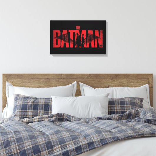 De Logo Batman en Catoman Canvas Afdruk (Insitu (Slaapkamer))