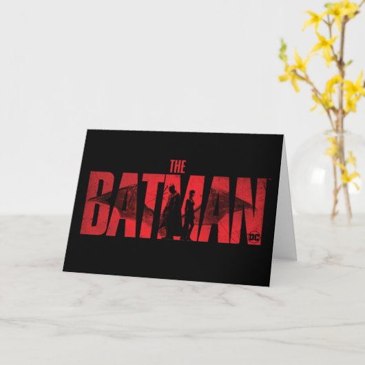 De Logo Batman en Catoman Kaart (Gele Bloem)