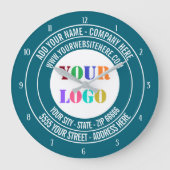 De Logo en de Klok van het Bedrijf van de douane - (Voorkant)