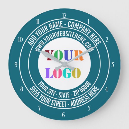 De Logo en de Klok van het Bedrijf van de douane - (Voorkant)