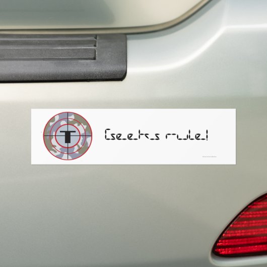 De Logo Techno Tribe Bumpersticker (Op auto)