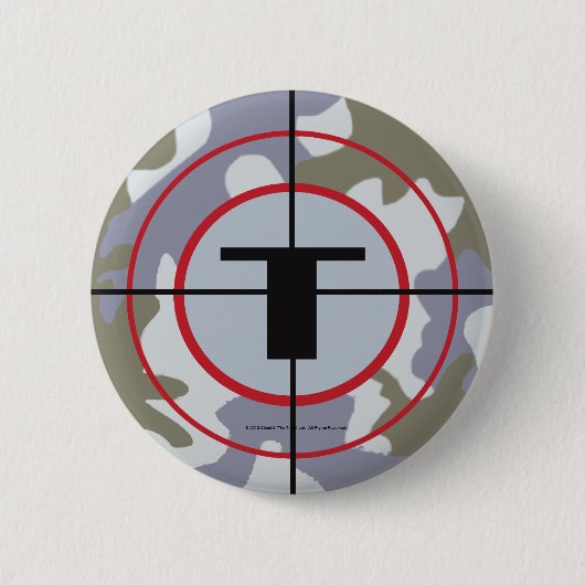De Logo Techno Tribe Ronde Button 5,7 Cm (Voorkant)