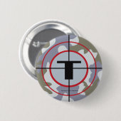 De Logo Techno Tribe Ronde Button 5,7 Cm (Voorkant /achterkant)