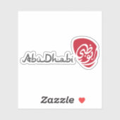 De logo van Abu Dhabi Sticker (Vel)