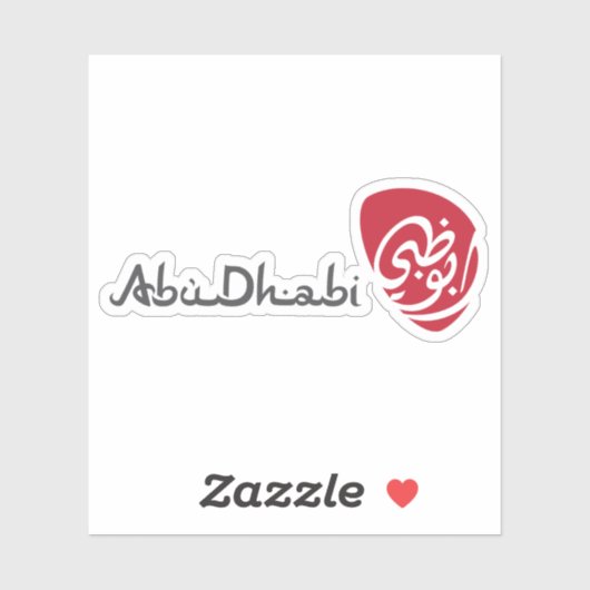 De logo van Abu Dhabi Sticker (Vel)