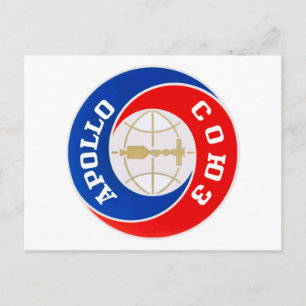 De Logo van de Apollo-Soyuz-missie Briefkaart