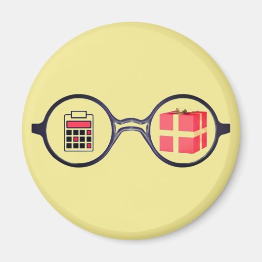 "De Logo van de boekhouder" Magneet (Voorkant)