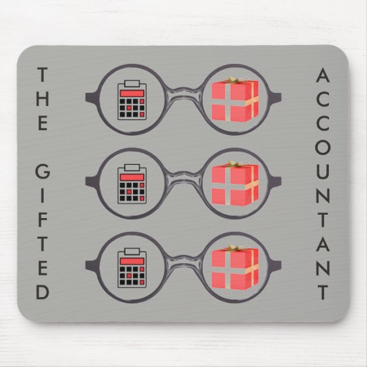 "De Logo van de boekhouder" Muismat (Voorkant)