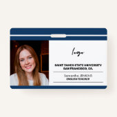 De logo van de de werknemersfoto van de douane en badge (Voorkant)