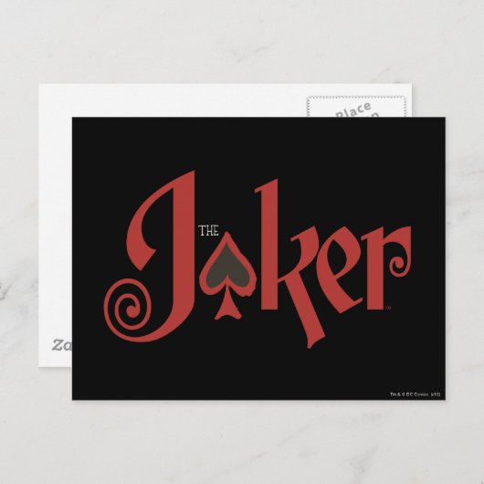 De Logo van de Kaart van het Spel Joker (Voorkant / Achterkant)