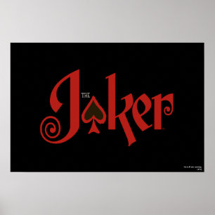 De Logo van de Kaart van het Spel Joker Poster