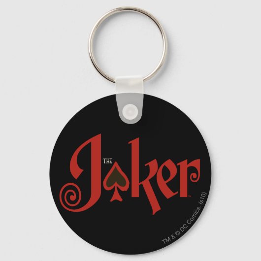 De Logo van de Kaart van het Spel Joker Sleutelhanger (Voorkant)