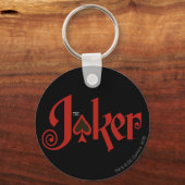 De Logo van de Kaart van het Spel Joker Sleutelhanger (Voorkant)