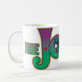 De Logo van de Naam van de Joker Koffiemok (Links)