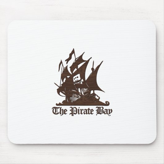 De Logo van de Pirate Bay Wood Muismat (Voorkant)