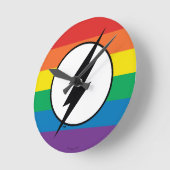 De Logo van de Regenboog van de Flits Ronde Klok (Hoek)