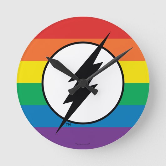 De Logo van de Regenboog van de Flits Ronde Klok (Voorkant)