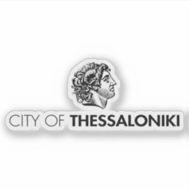 De logo van de stad Thessaloniki, Griekenland Sticker