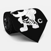 De logo van de Suiker B: zwart, zwart en waterig Stropdas (Opgerold)