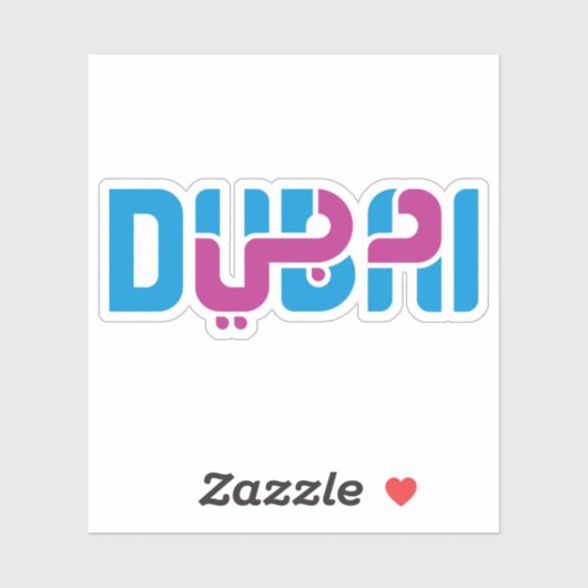 De logo van Dubai Sticker (Vel)