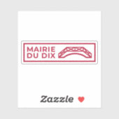 De logo van het 10e arrondissement sticker (Vel)