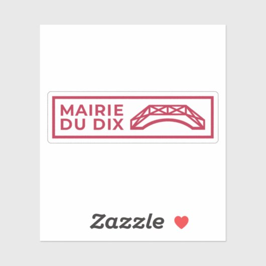 De logo van het 10e arrondissement sticker (Vel)