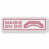 De logo van het 10e arrondissement sticker (Voorkant)