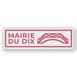 De logo van het 10e arrondissement sticker