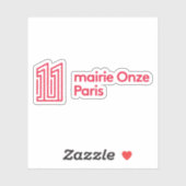 De logo van het 11e arrondissement sticker (Vel)