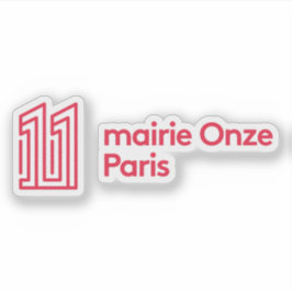 De logo van het 11e arrondissement sticker